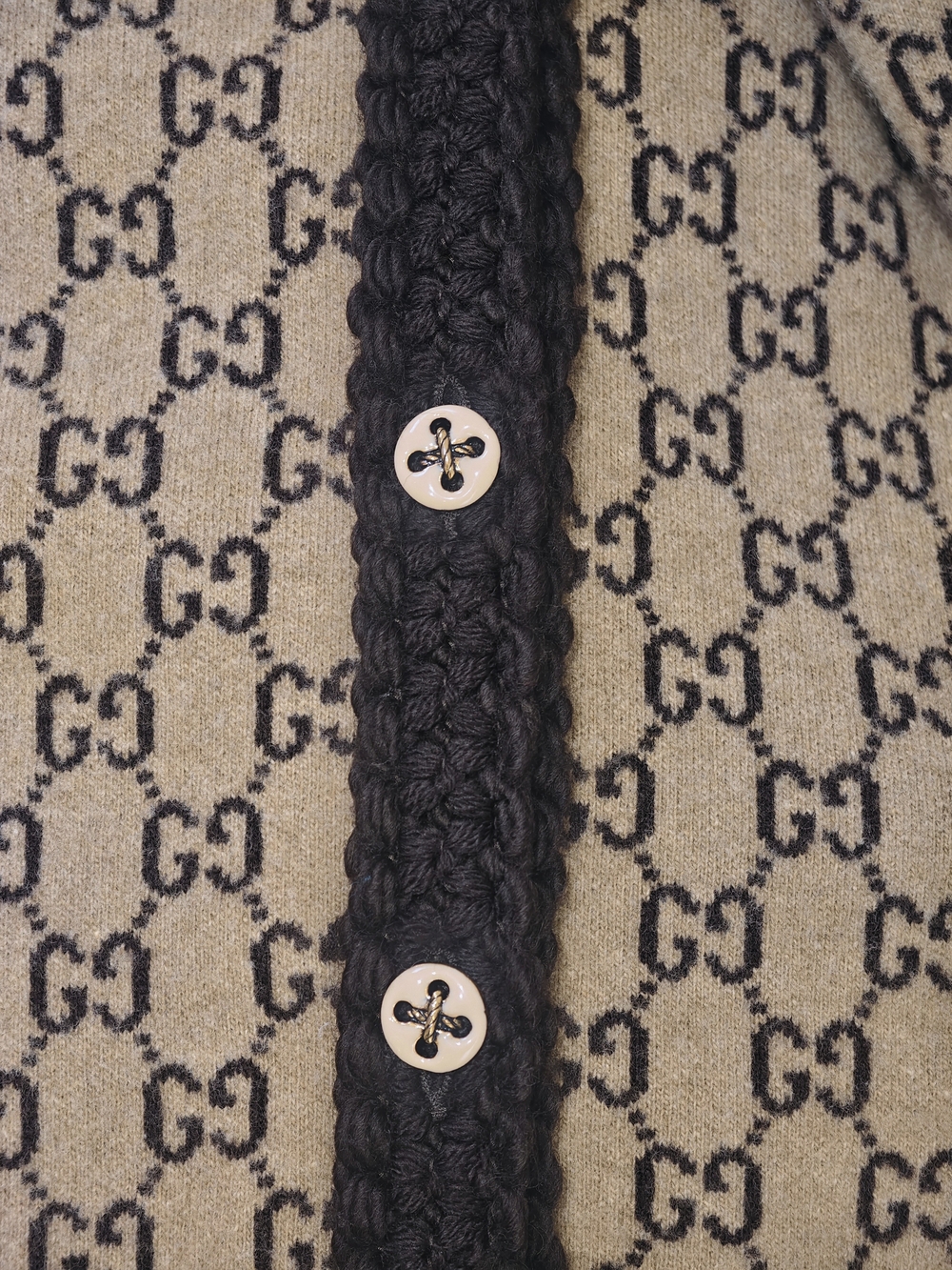 Gucci Brown Monogram GG-Pattern Jacket - Picture 8 of 9